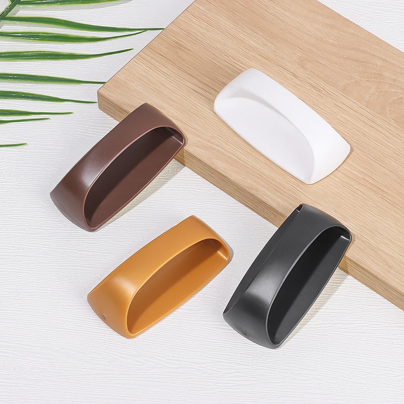 1Pc Paste Open Sliding Door Handles Furniture Knobs Interior Self-adhesive Plastic Cabinet Multi-purpose Wardrobe Pulls Safe