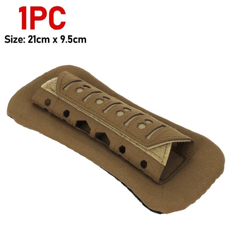 1/2/4PCS Laser Cutting Tactical Vest Shoulder Strap Pads For Hunting Vest Backpack Comfort Mesh Cushion Shoulder Pad for Outdoor