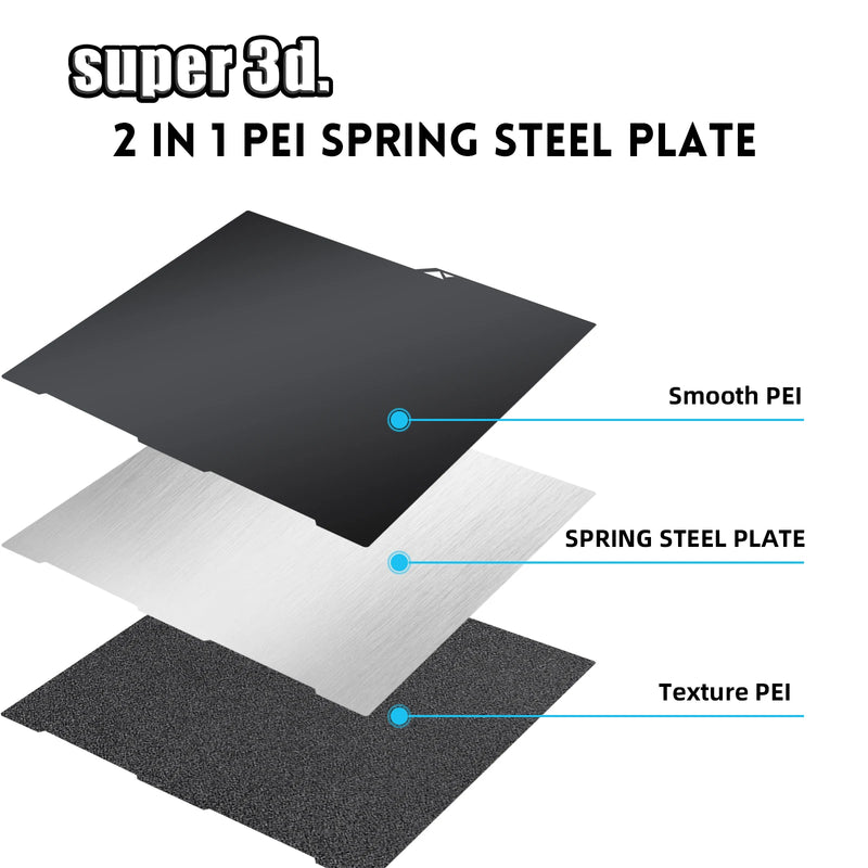 Anycubic Kobra 3 PER PEO PET Sheet 256x268 Double Side Smooth Build Plate Without Magnetic Base 3d Printer Heated Bed Upgraded