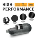 TUXING 4500PSI 300Bar 2.5L Carbon Fiber Cylinder High Pressure Diving Tank HPA Bottle for Scuba Diving Thread M18*1.5