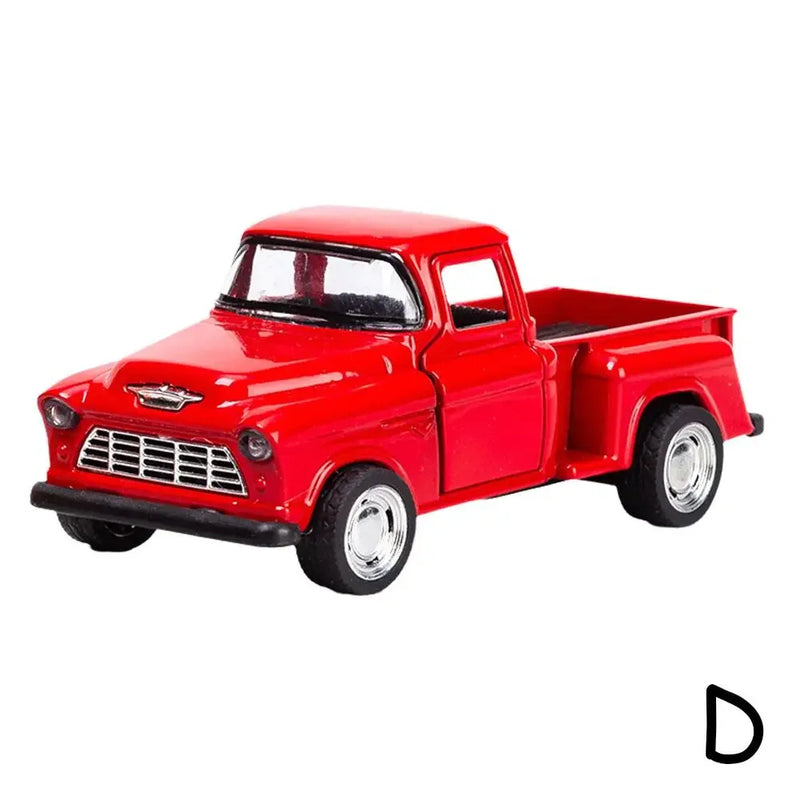 Classic Pickups Truck Car Model 1:32 Scale Pull Back Alloy Diecast & Toys Vehicle Christmas Collection Toy Car For Boys M0f1