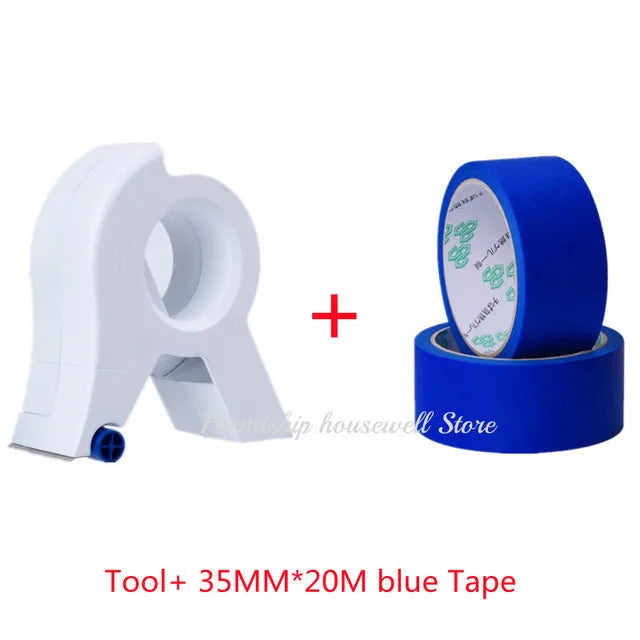 Painter Masking Tape Applicator Dispenser Machine Wall Floor Painting Packaging Sealing Tool for 1.88-2" x 60 Yard Standard Tape