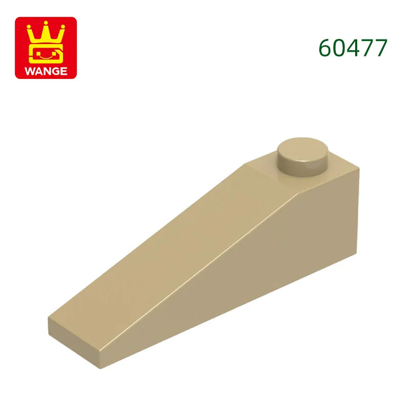 Wange 92Pcs/lot Slope 18°4x1 Roof Block Moc Color Accessories Compatible with 60477 Brick DIY Children's Toy Assembly Parts