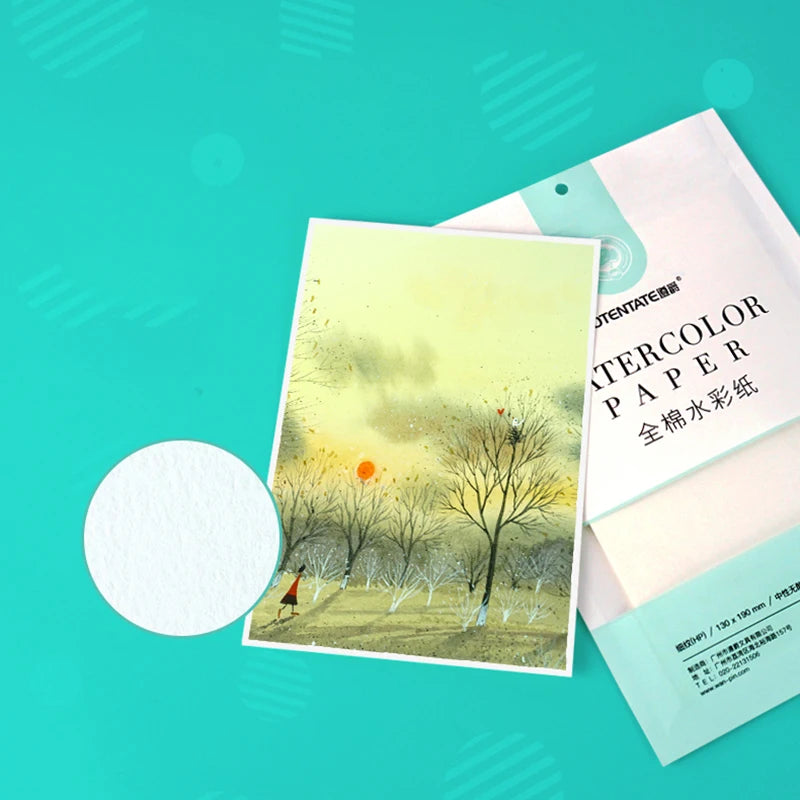 100% Cotton Watercolor Paper,10 Sheets/Bag, 300GMS