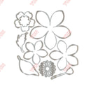 New 2025 February Spring Tiny Butterflies Flower Bouquet Scalloped Pierced Rectangle DIY Scrapbooking Diary Make Easter Gift Box