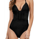 2025 Lace-up swimsuit Triangle bikini new one-piece swimsuit thong sexy tight beach bathing beach swimsuit