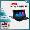 Hizpo Smart Car Systems Radio for Ford Fiesta MK7 2009-2017 Car Multimedia GPS 2din Autoradio Wireless CarPlay Android Auto WIFI