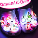 1-5PCS New Christmas LED Shoe Charms,Cute Santa Claus Cat & Dog Pin Accessories for Sandals,Shoe Clogs Buckle Christmas Gifts