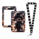 The Nightmare Before Christmas Jack Sally Lanyards Keychain Card Badge Holder ID Credit Card Pass Hang Rope Halloween Gift