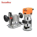 SucceBuy Wood Router 1.25HP 800W Wood Trimmer Combo Tool 30000RPM 6 Variable Speeds for DIY Woodworking Slotting Trimming