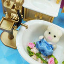 Easter Bunny 1:12 2pcs Furniture Simulation Forest Animal Baby Toy Rabbit Family Dollhouse Character Collection Toys 4.5cm Set