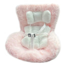 Doll Seat with Air Vent Clip and Desktop Stand Mini Plush Doll Safety Seat Car Ornament for 17cm Plush Dolls