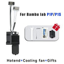 For Bambu P1P/X1C  Hotend Kit Hardened Steel Nozzle for Bambulab P1s Upgrade Hotend With Fan Complete for Bambu Lab X1 Carbon