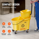 VEVOR Mop Bucket with Wringer Commercial Mop Bucket with Side Press Wringer for Professional Industrial Business Floor Cleaning