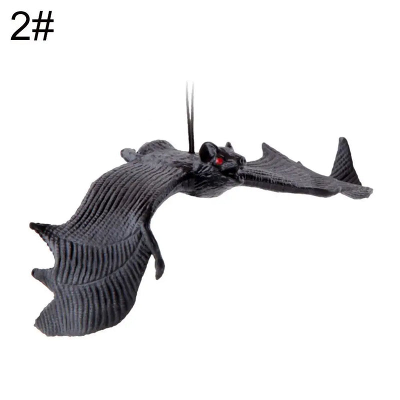 Halloween Simulation Rubber Bat Hanging Ornament Party Decor Prank Toy Prop