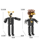 2024 Strengthen Skibidi New A Series of Toilet Man Drill Male Titan Man Female TV Personality Building Blocks Set Toys For Gift
