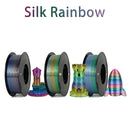 Tri-Color Dual-Color Silk Rainbow PLA Filament 1.75mm Accuracy+/-0.03mm 3D Printer Filament Compatible with Most FDM Printers