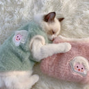 Cats Clothes Plush Garment for Cats Warm Apparels Winter Products Clothing Dog´s Sweater Vests Cooling Pet Kittens Kitten Stuff