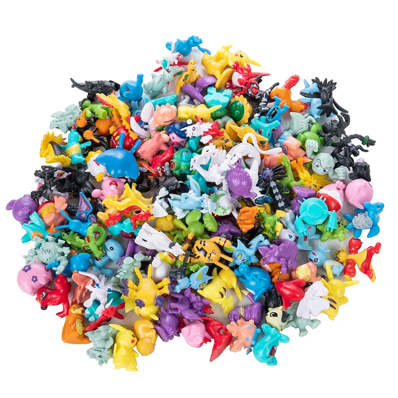 Pokemon Figures Model Lot Bulk Buy 24-144Pcs Different Styles Pikachu Anime Figure Dolls Kawaii Toys Gift Birthday Kids Give Bag