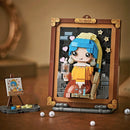 Building Block Toys World Famous Oil Painting Mona Lisa Home Hanging Painting Decorations DIY Children's Toys for Friends Gifts