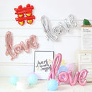 1PC I love you heart shaped foil balloon Valentine's day romantic wedding wedding room decoration decoration