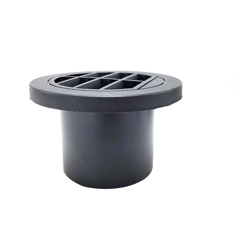 60mm / 75mm / 90mm Diesel Heater Duct Ducting Air Vent Outlet Flat Round Rotatable Connector Black For Car Truck VAN Camper