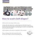 Elinfant Ecological Baby Diapers Cloth Diaper Set  Fashion Print Reusable Recycable Panties kids Fit 0-2 years 3-15kg Baby