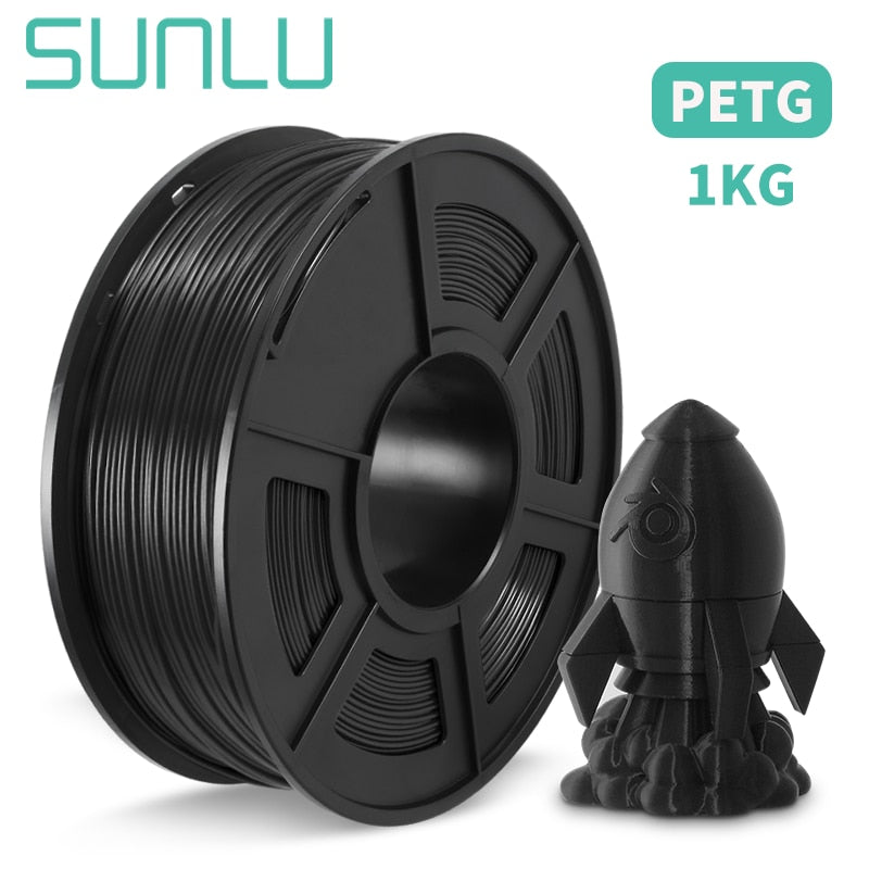 SUNLU PETG/ABS/SILK/TPU/PLA Filament 1Roll 1.75mm FDM 3D Printer Material with High Strength 100% No Bubble Filament for 3D Pen