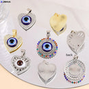 New Crystal Blue Evil Eye Charms Amulet Pendants For Jewelry Making Accessories DIY Designer Bohemia Style Necklaces Supplies
