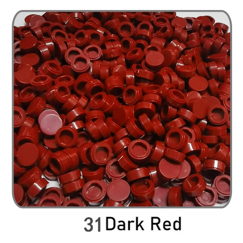 1000pcs DIY Pixel Art Bricks1x1 Round Tile Building Blocks Compatible with 98138 Anime Figure Assemble Toys Gift for Children