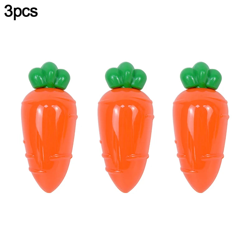 3/6Pcs Easter Plastic Carrot Candy Box Creative Clear Gift Boxes Easter Party Decorations for Home Kids Birthday Favors Supplies