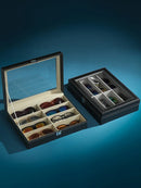 High-end PU Leather Glasses Case Large-capacity Sunglasses Men Sunglasses Women Myopia Glasses Case Jewelry Display Box