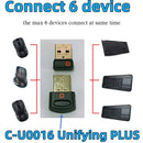 Unifying 6 Channel Wireless Dongle Receiver USB Adapter For Logitech Mouse MX M905 M510 Keyboard K400 k350 Wireless Receivers