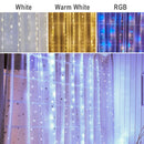 3M LED Curtain Lights with USB Remote Control Fairy Garland Lamp for Wedding Birthday New Year Party Decor Holiday Gift