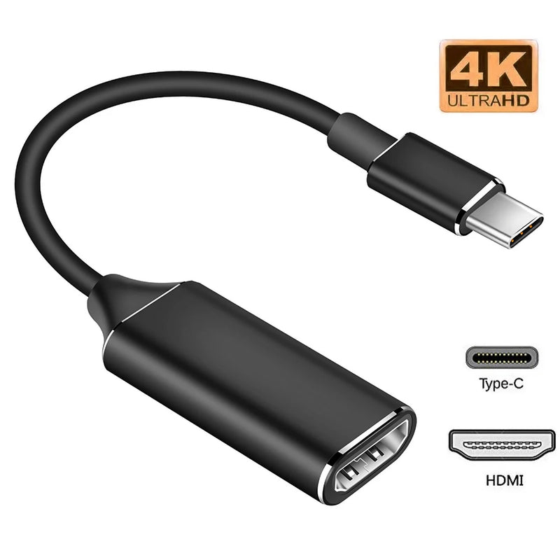 4K 30Hz Type C to HDMI Cable USB C to HDMI Converter TV Display USB 3.1 HDMI Cable Adapter for MacBook Chromebook Samsung Xiaomi