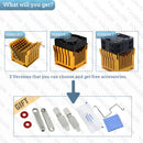 1 Piece Heatsinks DIY North Bridge Heat sink Cooler with 40mm Fan 12V 40x40x10mm 40x40x20mm Cooling Fan