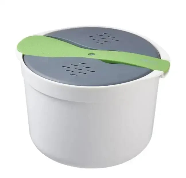 Microwave Oven Rice Cooker Portable Food Container Multifunction Steamer Rice Cooker Bento Lunch Box Steaming Utensils