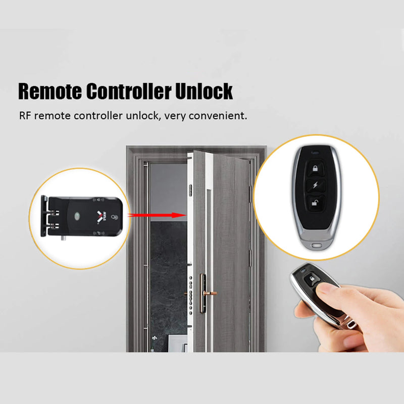 WAFU Wireless Smart Remote Inivisble Door Lock Fechadura Inteligente Keyless Entry Home Door Lock for Office