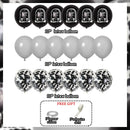 30Pcs Death To My Twenties Birthday Decorations,Black Confetti Balloons for Man Lady Funeral 30th Birthday Party Supplies