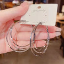 Jea. Angel 2022 New Trendy Simple Multiple Hoop Earrings For Woman Girls Geometric Irregular Fashion Earrings Party Jewelry