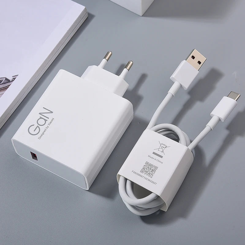 Xiaomi Original Charger Turbo Fast Charge 120W EU Hypercharge Gan Adapter For Mi 14 13 13T 12 Pro Ultra Poco F6 PRO 1/1.5M Cable