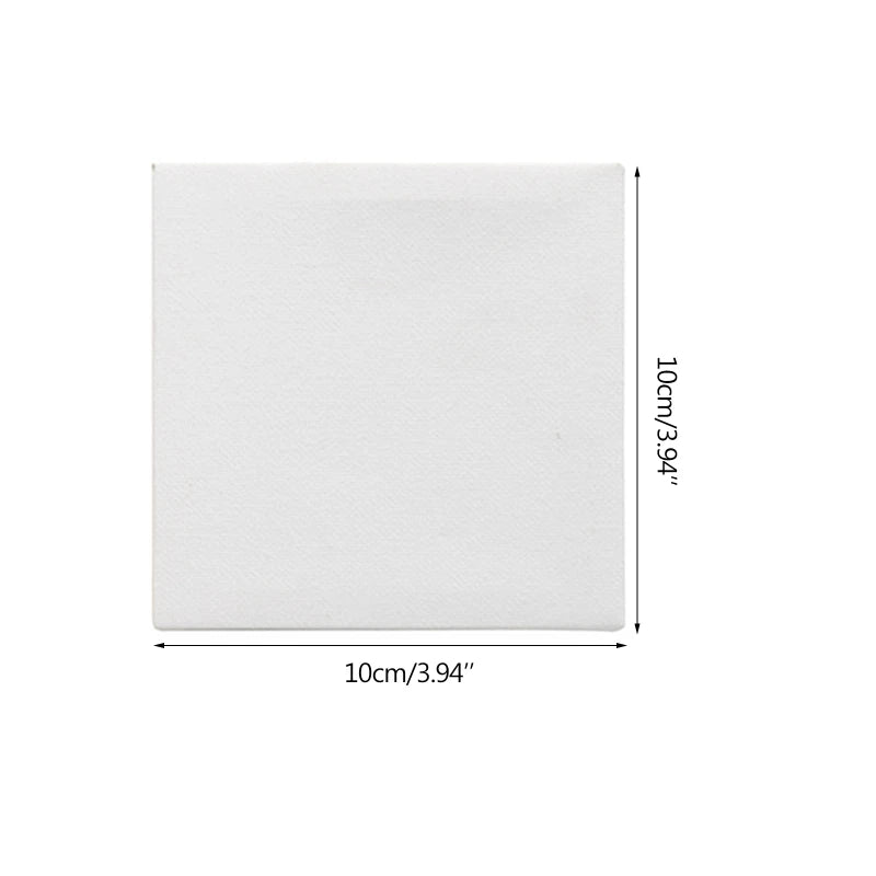 23 Pcs Mini Wood Easel and Painting Canvas Set Acrylic Drawing Paint Kit 12 Colors Acrylic Paint for Kids Birthday Party