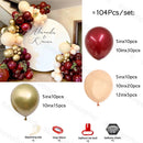Burgundy Wine Red Balloons Garland Kit Red Gold Balloon Arch Christmas Balloons Garland Christmas Decor Valentine's Day Decor