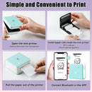 3 Rolls White Thermal Label Sticker 50mm x 3.5m Waterproof Adhesive Color Paper Phomemo M02/M03AS/M04AS Photo Paper for Printer