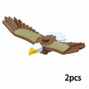 Figures Animal Building Block MOC City Goat Sheep Eagle Owl Panda Parrot Seagull Penguin Zoo Fram Accessories Bricks Toy Gift