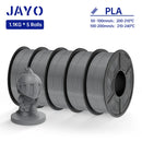 JAYO 3D Printer Filament PLA Series 1.75MM 5Rolls/10Rolls High Strength 100% No Bubble Neatly Wound for FDM DIY Gift Material