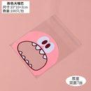 100pcs Cute Monster Sharp Teeth Plastic Bags Xmas Gift Packaging Bags Wedding Candy Bag OPP Bags Birthday Easter Party Decor