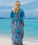 Kaftan Dresses for Women Plus Size Bathing Suit Cover Up Vneck Batwing Dress Loose Fit Moroccan Caftan Mumu Dresses