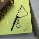 9cm Blackfyre Game Aegon the Conqueror of Thrones Medieval Style Sword Metal Weapons Model Keychain 1:12 Doll Equipment Ornament