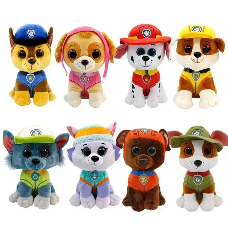 Ty Beanie Big Eyes 6" 15CM Stuffed Plush Toy Dog Marshall Chase Rocky Zuma Tracker Skye Verest Children Christmas Birthday Gifts